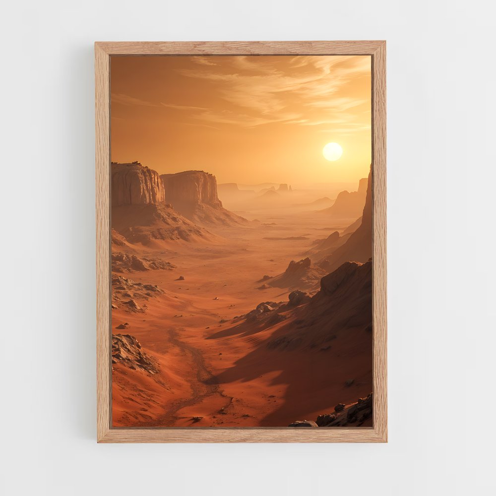 Poster Oasis Martienne – affiche Système solaire (vue 4)